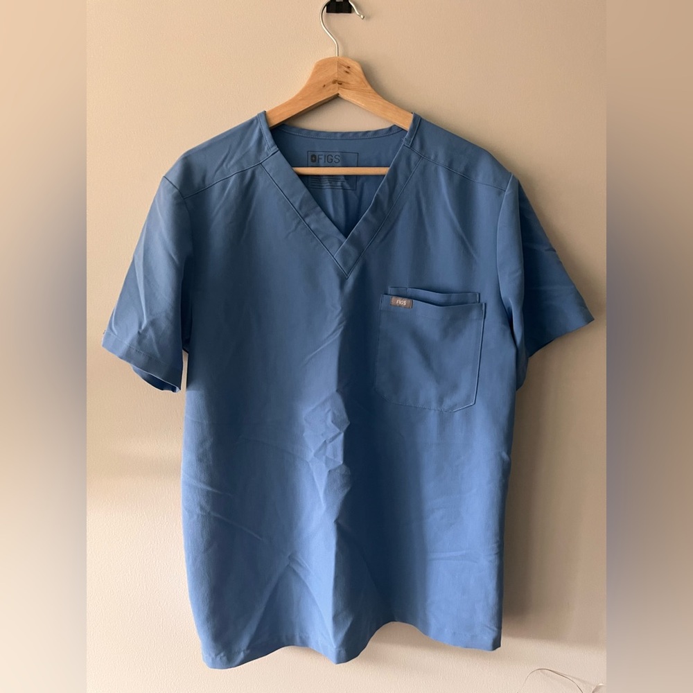 FIGS CEIL BLUE SCRUB SET! w/ Bottom